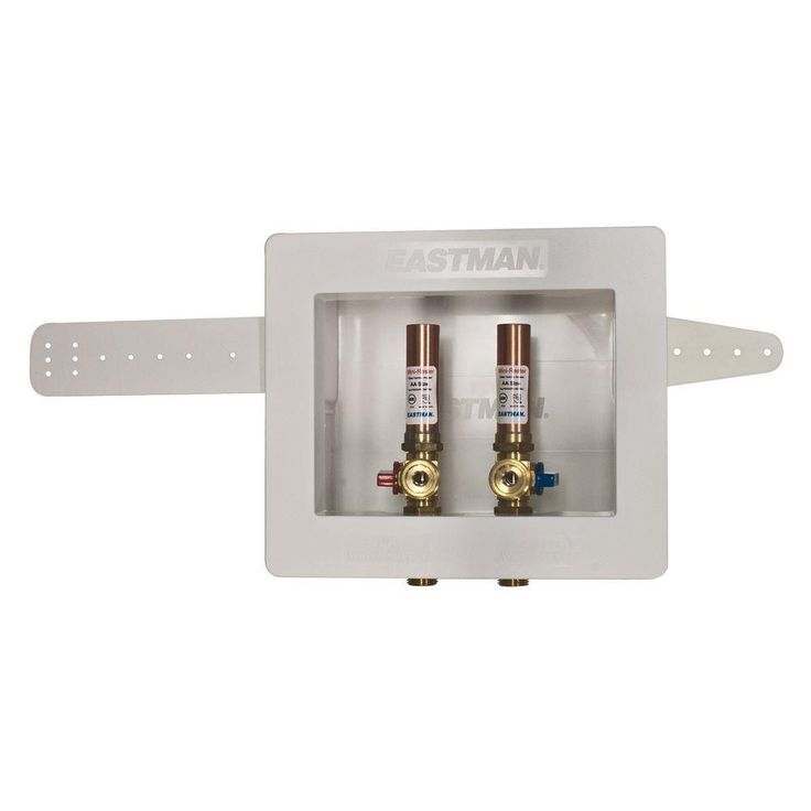 1/2 in. Sweat Dual Outlet Washing Machine Outlet Box with Hammer Arresters
