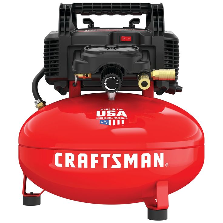 CRAFTSMAN 6-Gallon Single Stage Portable Electric Pancake Air Compressor