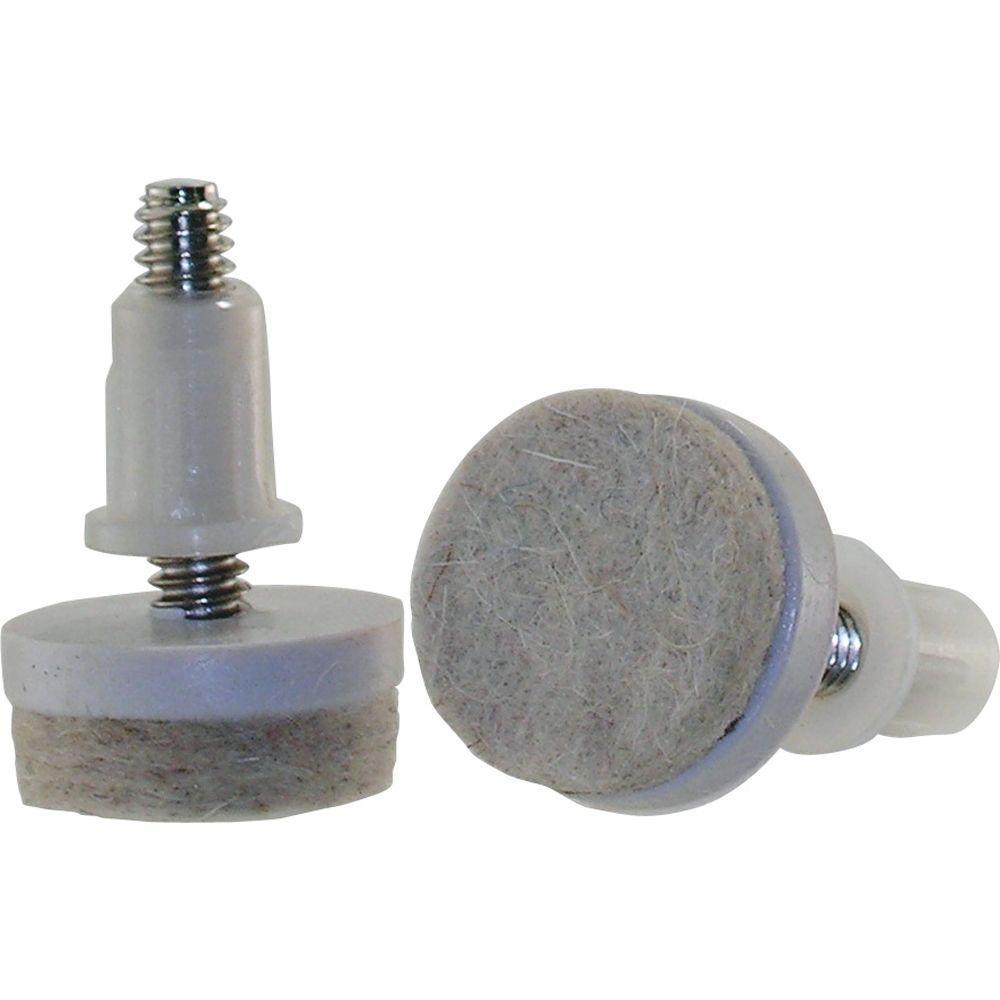 1 in. Threaded Stem Furniture Glides with Felt Base (4 per Pack)