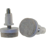 1 in. Threaded Stem Furniture Glides with Felt Base (4 per Pack)