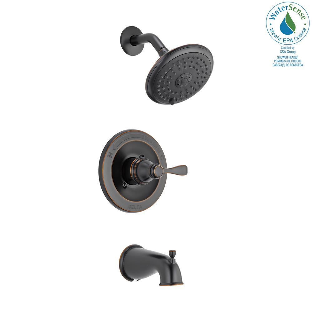 Porter Single-Handle 3-Spray Tub and Shower Faucet in Oil Rubbed Bronze (Valve Included) - Super Arbor