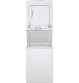 GE Gas Stacked Laundry Center with 2.3-cu ft Washer and 4.4-cu ft Dryer, Model GUD24GSSMWW