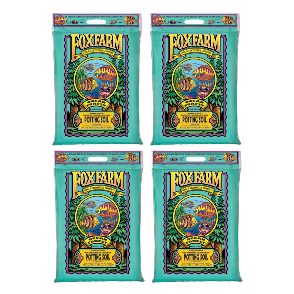 12 Qt. Ocean Forest Garden Potting Soil Healthy Mix 6.3-6.8 pH (4-Pack)