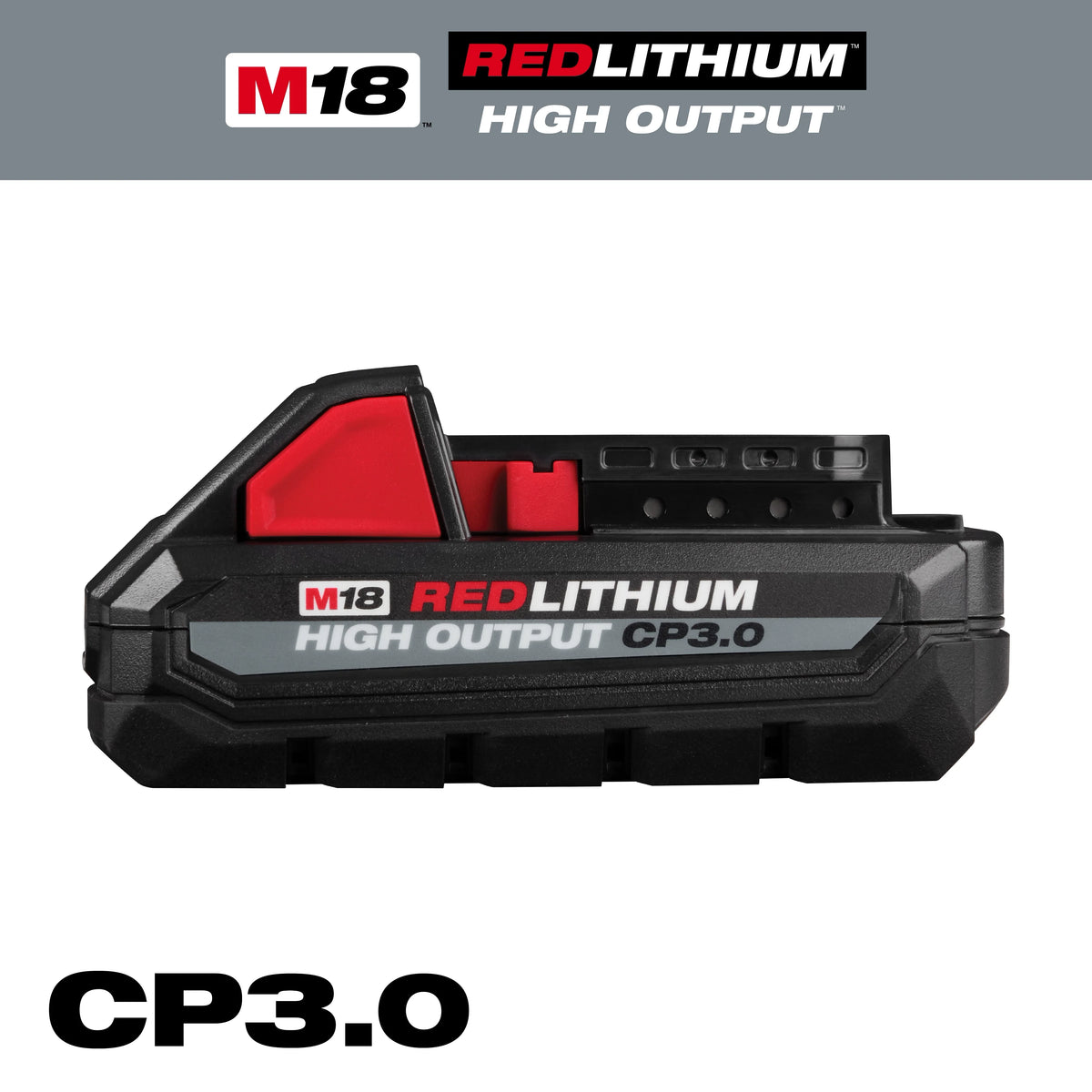 Milwaukee M18 18-Volt REDLITHIUM HIGH OUTPUT CP3.0 Battery Pack (3.0 Ah)