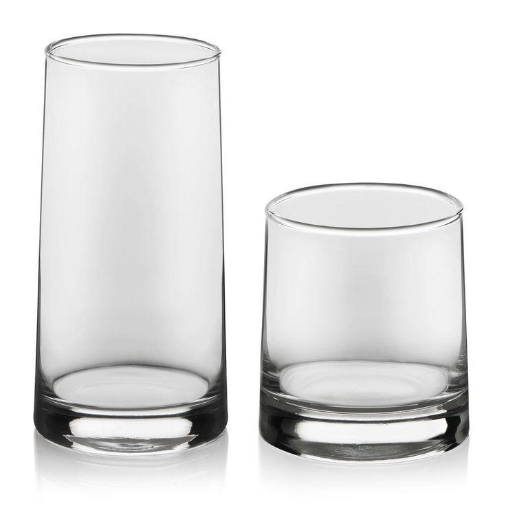 Cabos 16-Piece Clear Glass Drinkware Set