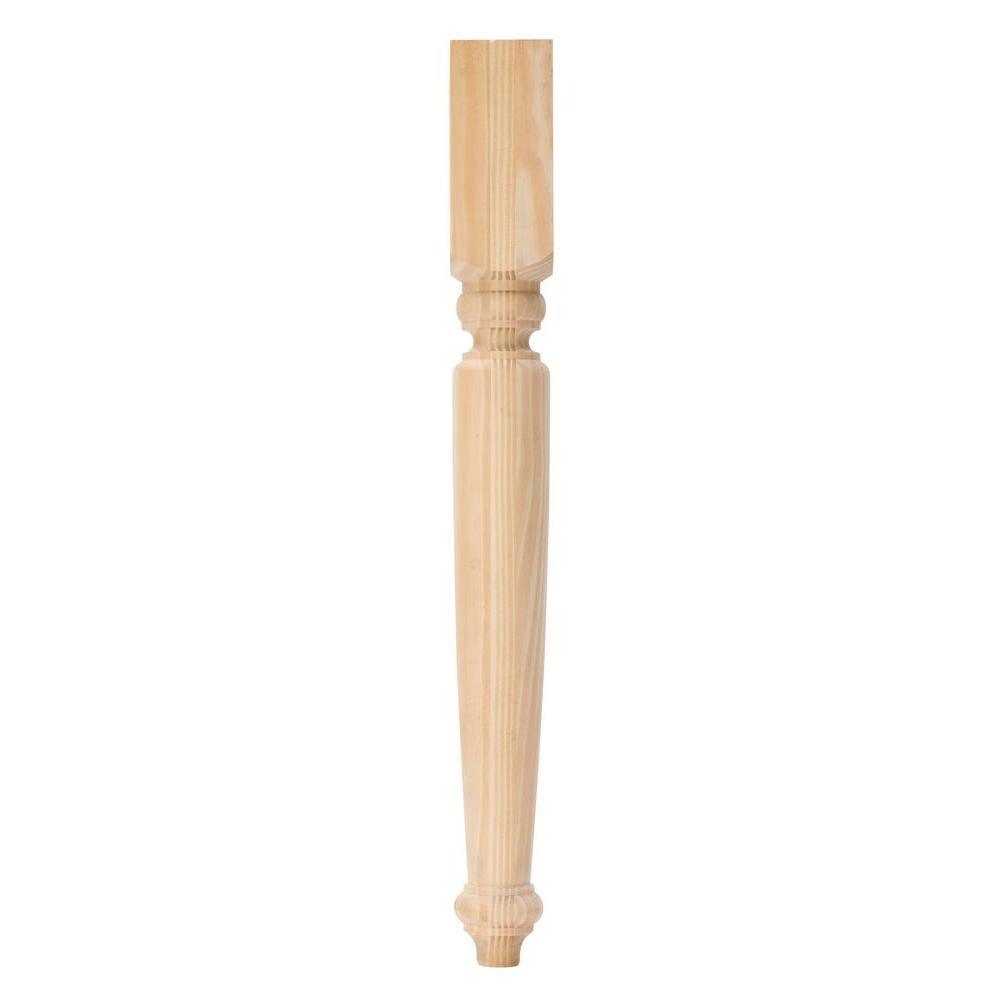 29 in. Pine Butcher Block Leg - Super Arbor