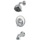 Pasadena Single-Handle 4-Spray Tub and Shower Faucet in Brushed Nickel (Valve Included) - Super Arbor