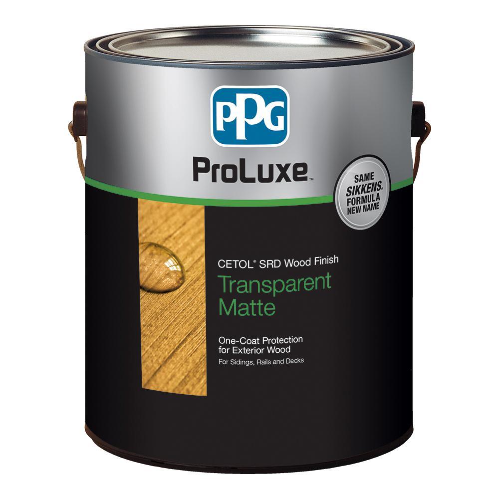 PPG ProLuxe 1 gal. Mahogany SRD Exterior Transparent Matte Wood Finish - Super Arbor