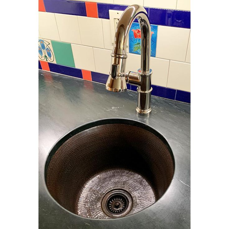 Undermount Hammered Copper 17 in. 0-Hole Bar Sink in Oil Rubbed Bronze