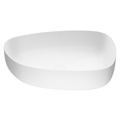 VIGO Peony Handmade Matte Stone Novelty/Specialty Vessel Bathroom Sink in Matte White - Super Arbor