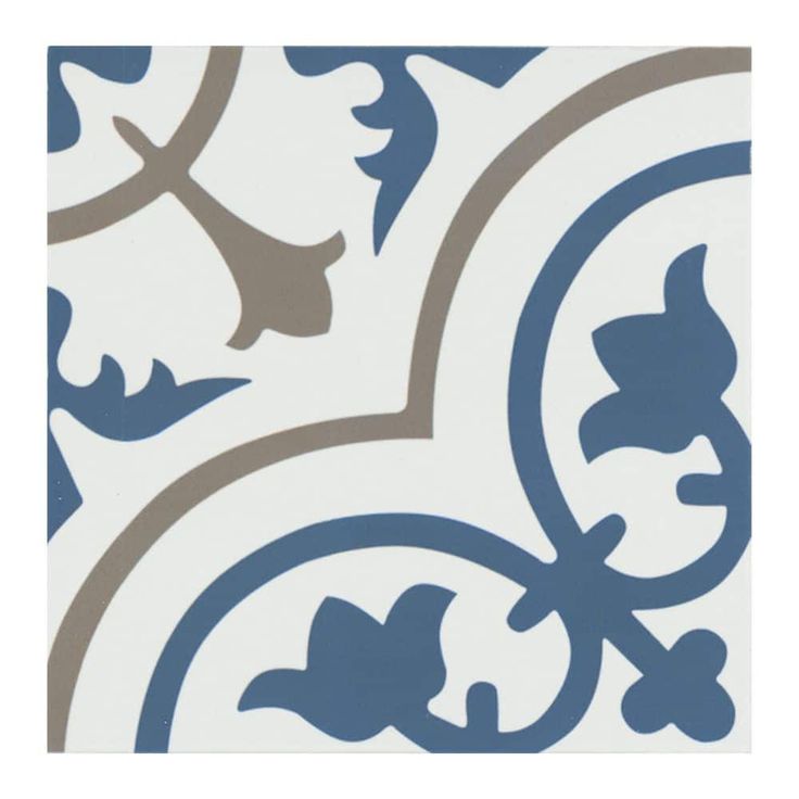 Encaustic Zenzibar 8 in. x 8 in. Matte Porcelain Floor and Wall Tile (5.16 sq. ft./Case)