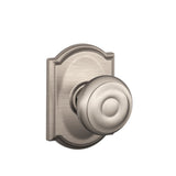 Georgian Aged Bronze Passage Hall/Closet Door Knob with Camelot Trim - Super Arbor