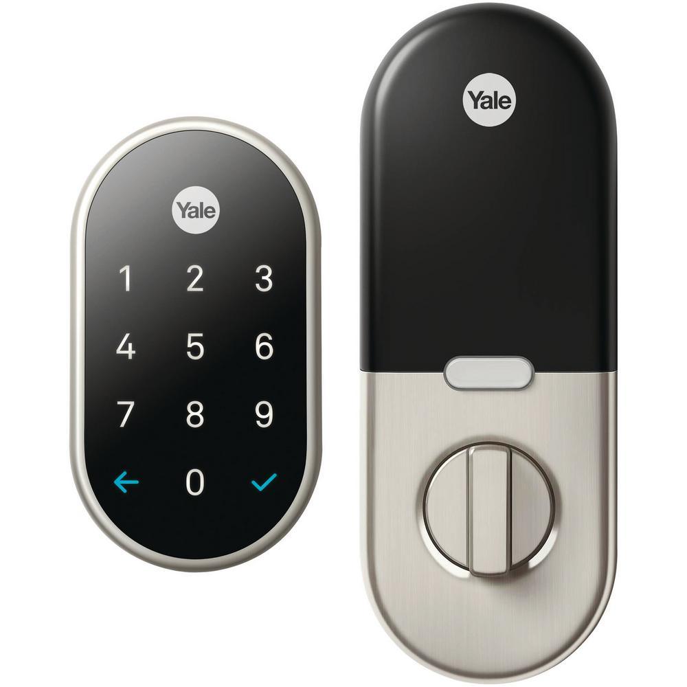 Nest x Yale Lock Satin Nickel with Google Nest Connect - Super Arbor