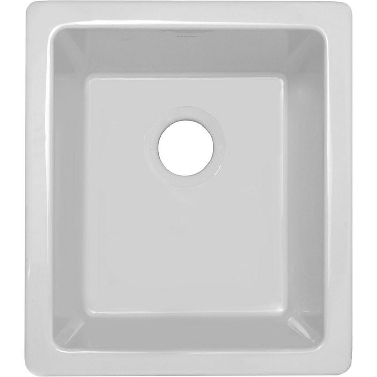 Undermount Fireclay 16 in. Bar Sink in White