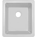 Undermount Fireclay 16 in. Bar Sink in White