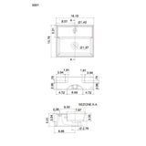 Nameeks ML Wall Mounted Sink in White