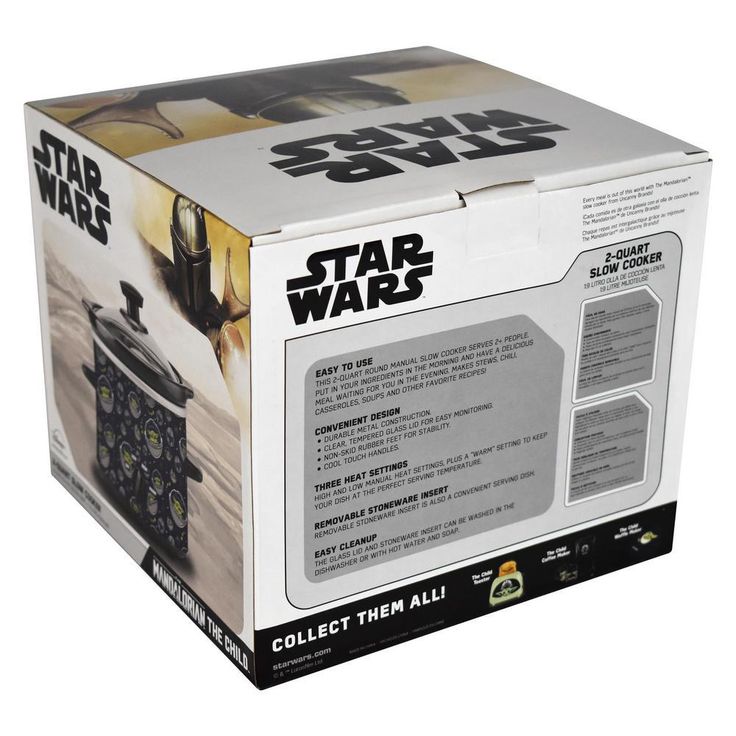 Star Wars The Mandalorian 2 Qt Navy Blue Slow Cooker