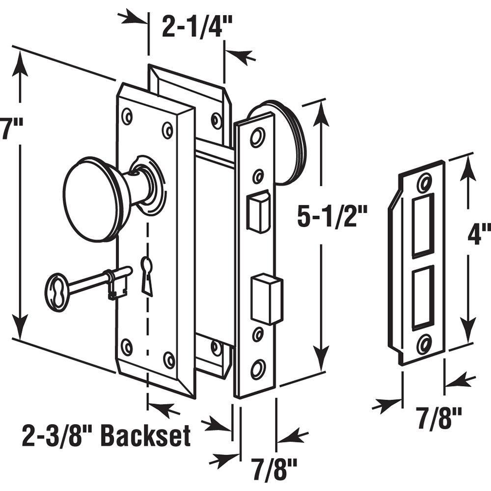 Steel, Classic Bronze, Interior Door Lock Lock-Set - Super Arbor