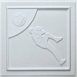 Baseball White 24-inch Ceiling Tiles (10 tiles)
