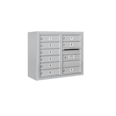3800 Horizontal Series 9-Compartment Surface Mount Mailbox - Super Arbor