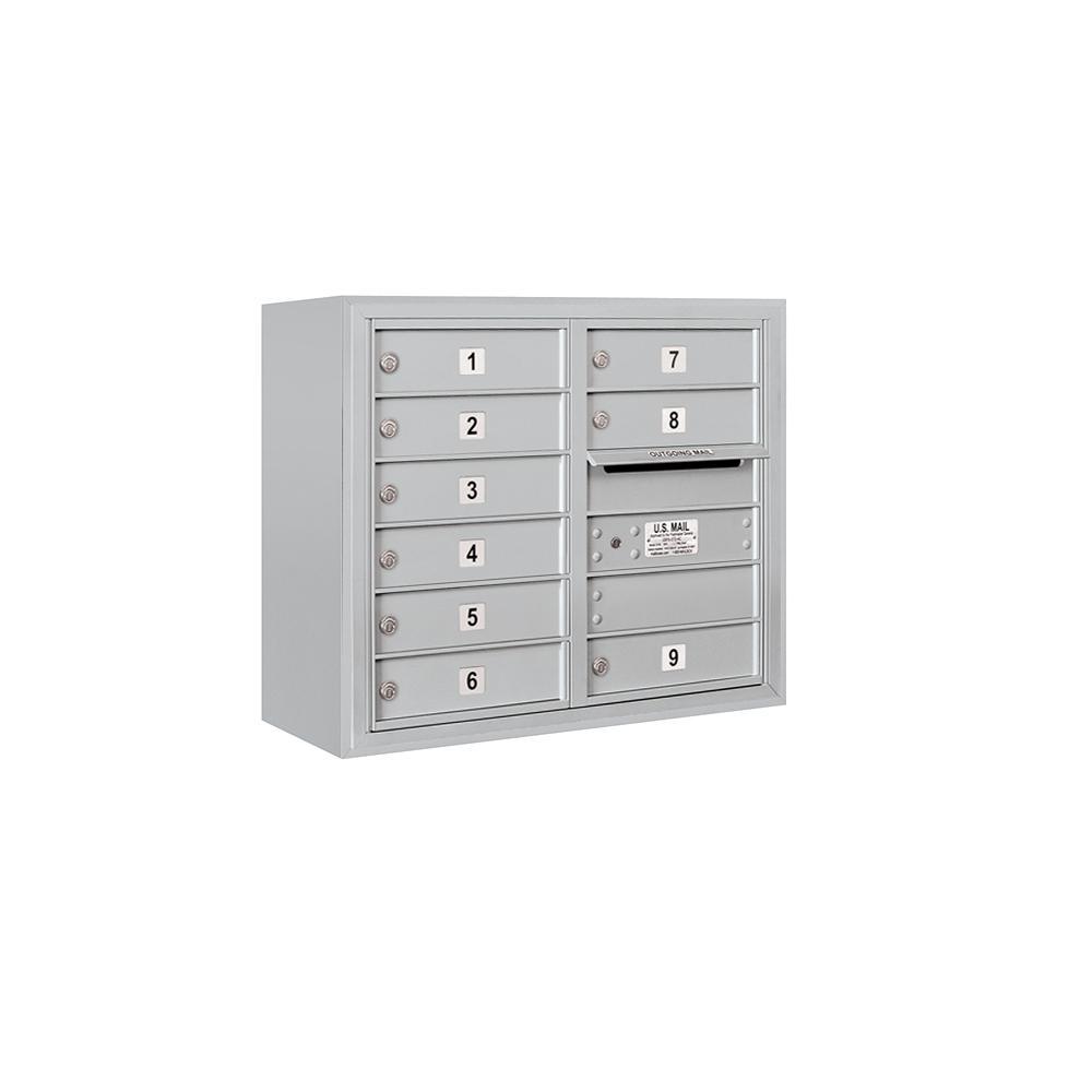 3800 Horizontal Series 9-Compartment Surface Mount Mailbox - Super Arbor