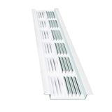 2.75 in. x 2.5 in. Rectangular White Wildlife Guard Aluminum Soffit Vent - Super Arbor