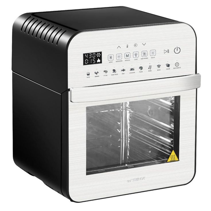 1600-Watts Silver/Black Electric Air Fryer Oven Ultra with Rotisserie, Dehydrator, and Accessories