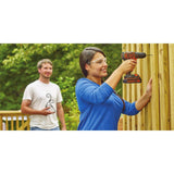20-Volt MAX Lithium-Ion Cordless 3/8 in. Drill/Driver with Battery 1.5Ah and Charger - Super Arbor