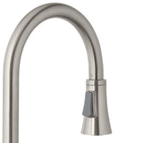 Selma 2-Handle Pull-Down Sprayer Bridge Kitchen Faucet with Soap Dispenser in Stainless Steel - Super Arbor