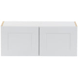 Cambridge Shaker Assembled 30x42x12.5 in. Wall Cabinet with 2 Soft Close Doors in White - Super Arbor