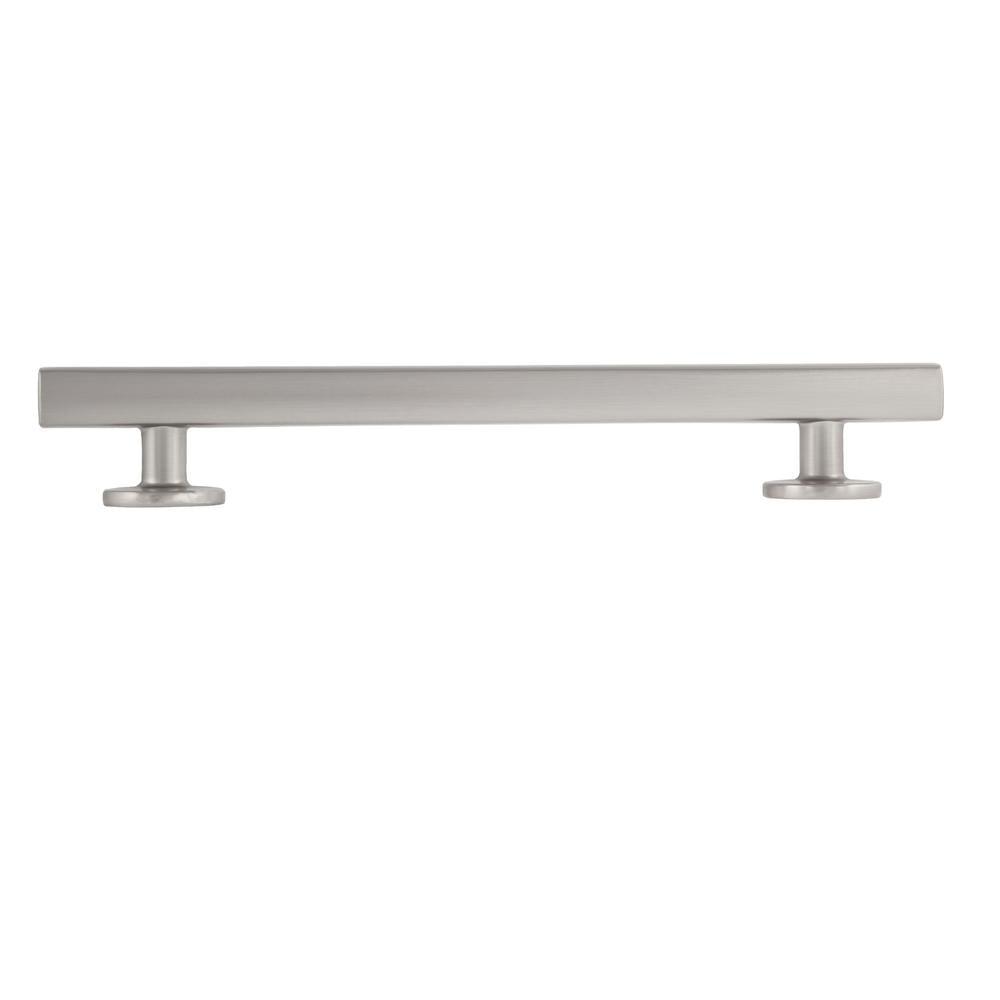 Flynn 5-1/2 in. Satin Nickel Drawer Pull - Super Arbor