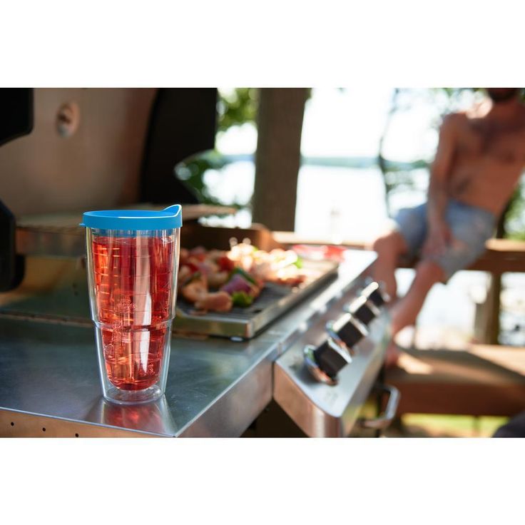 Clear Plastic 16 oz. 4-Pack Double Walled Insulated Tumbler No Lid