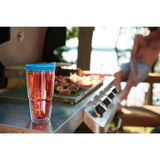 Clear Plastic 16 oz. 4-Pack Double Walled Insulated Tumbler No Lid