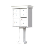 Vital 12-Mailboxes 1-Parcel Locker 1-Outgoing Pedestal Mount Cluster Box Unit - Super Arbor