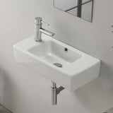 Nameeks City Wall Mounted Bathroom Sink in White
