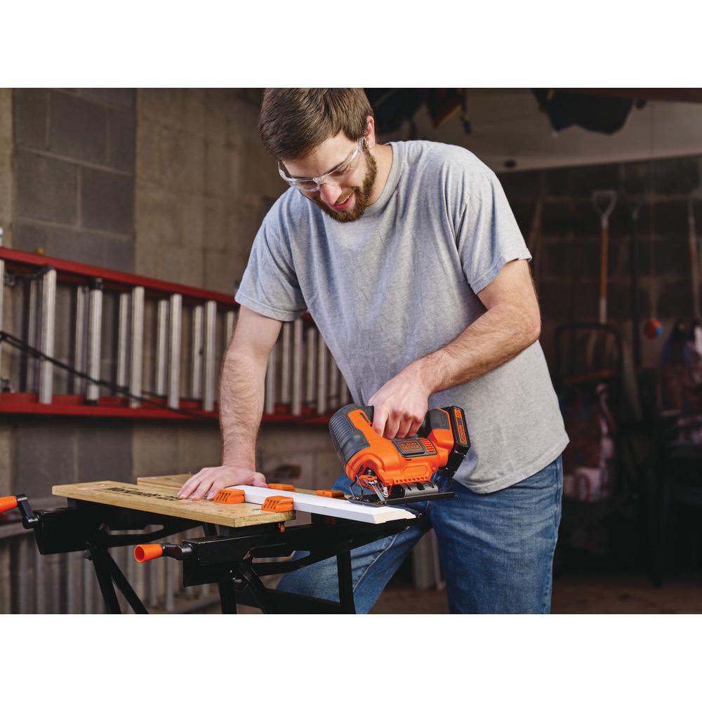20-Volt MAX Lithium-Ion Cordless Jigsaw with 1.5 Ahr Battery and Charger - Super Arbor
