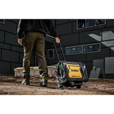 DEWALT Black- Yellow Polyester 12.125-in Zippered Rolling Tool Roll