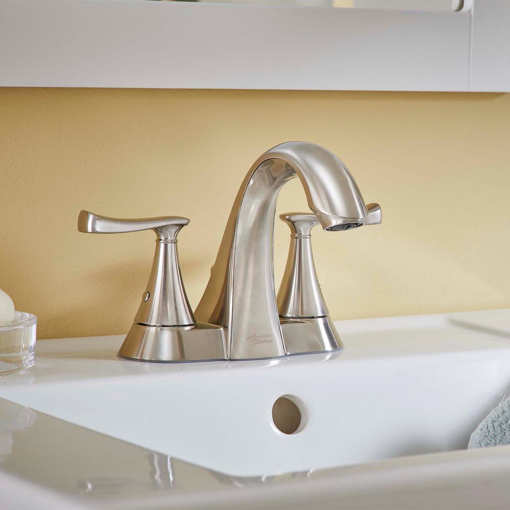 Chatfield 4 in. Centerset 2-Handle Bathroom Faucet in Brushed Nickel - Super Arbor