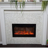 Art3d 12 in. x 12 in. Mother of Pearl Shell Mosaic Tile Backsplash in White