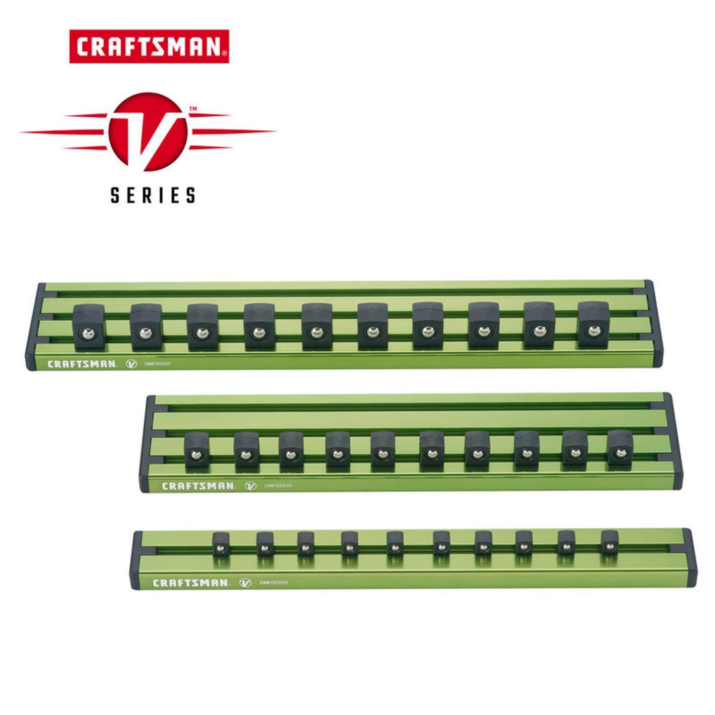Craftsman V-Series Magnetic Socket Rail Set, 3 pc