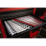 SAE Combination Ratcheting Wrench Mechanics Tool Set (15-Piece) - Super Arbor