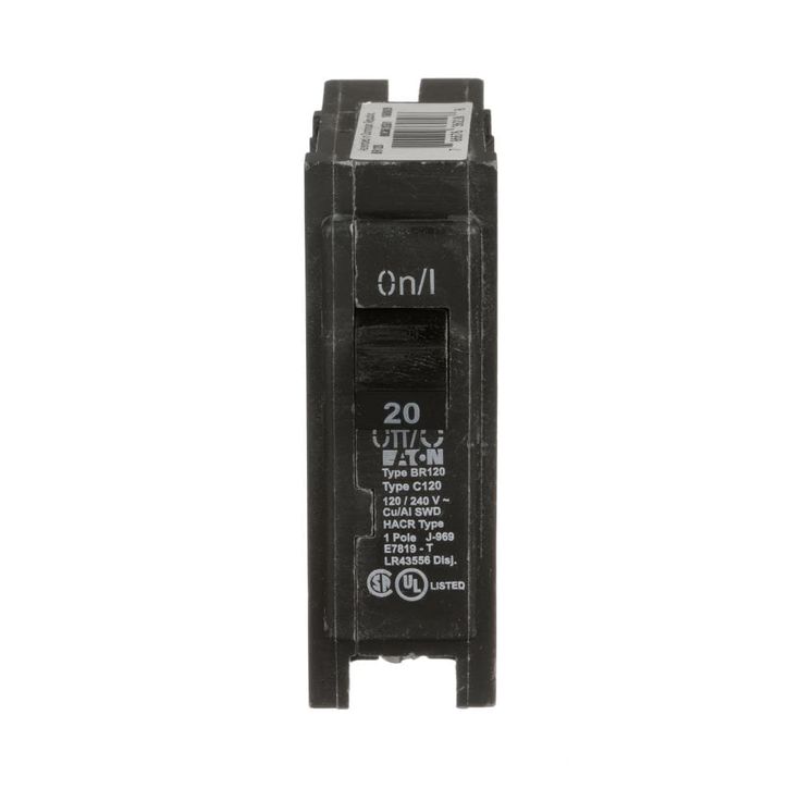 Eaton Type BR 20-Amp 1-Pole Standard Trip Circuit Breaker