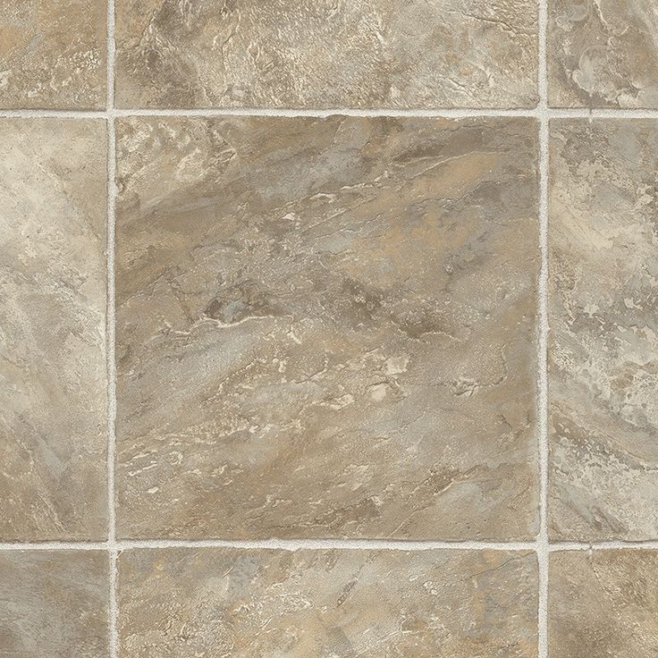 Style Selections (Sample) Sample Sienna Slate Waterproof Stone Look Glue Down Sheet Vinyl