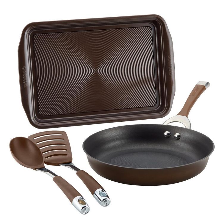 Symmetry 9-Piece Hard-Anodized Aluminum Nonstick Cookware Set in Black