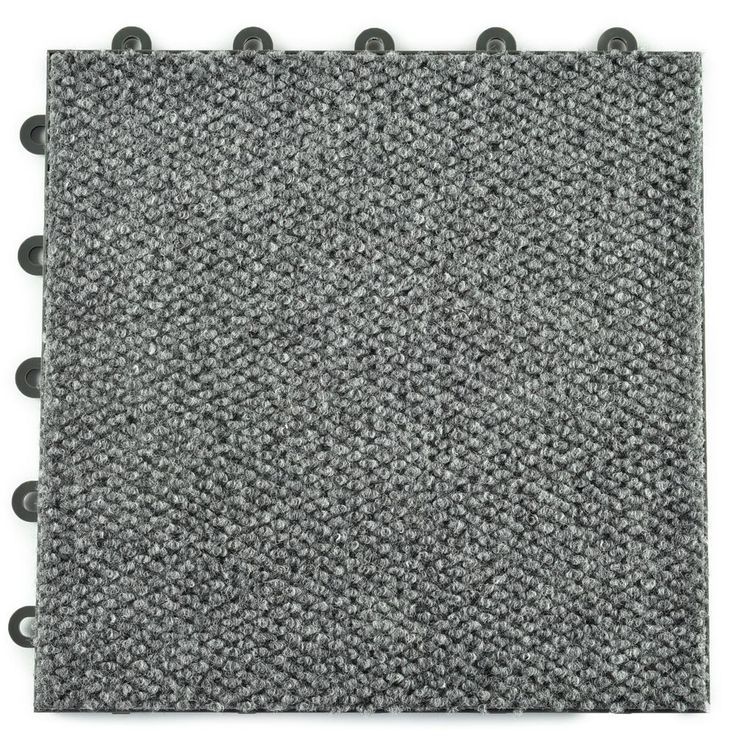 Greatmats ClickBase Tan Hobnail Textured Loop 12.125 in. x 12.125 in. x 9/16 in. Raised Snap Together Carpet Tiles (20 Tiles/Case)
