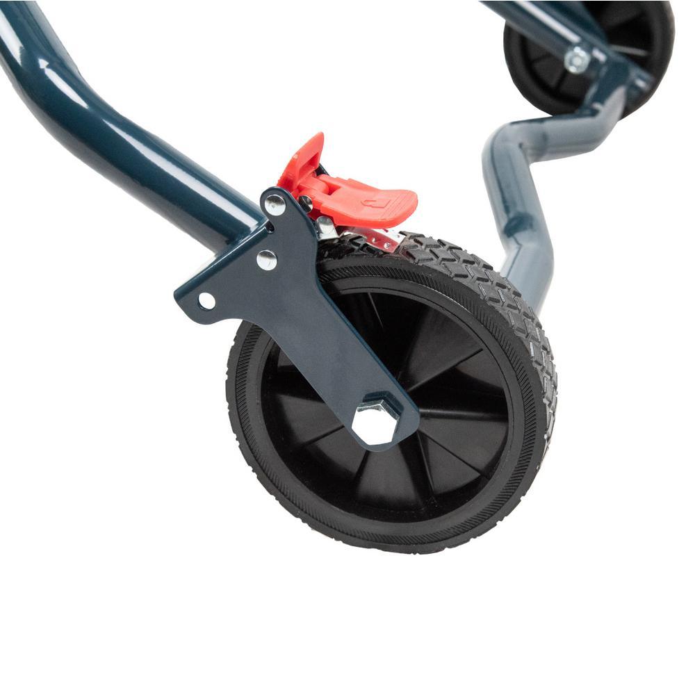 Dual Position Miter Saw Stand (Portable Edition) with Wheels, Quick Change Brackets and Aluminum Bed - Super Arbor