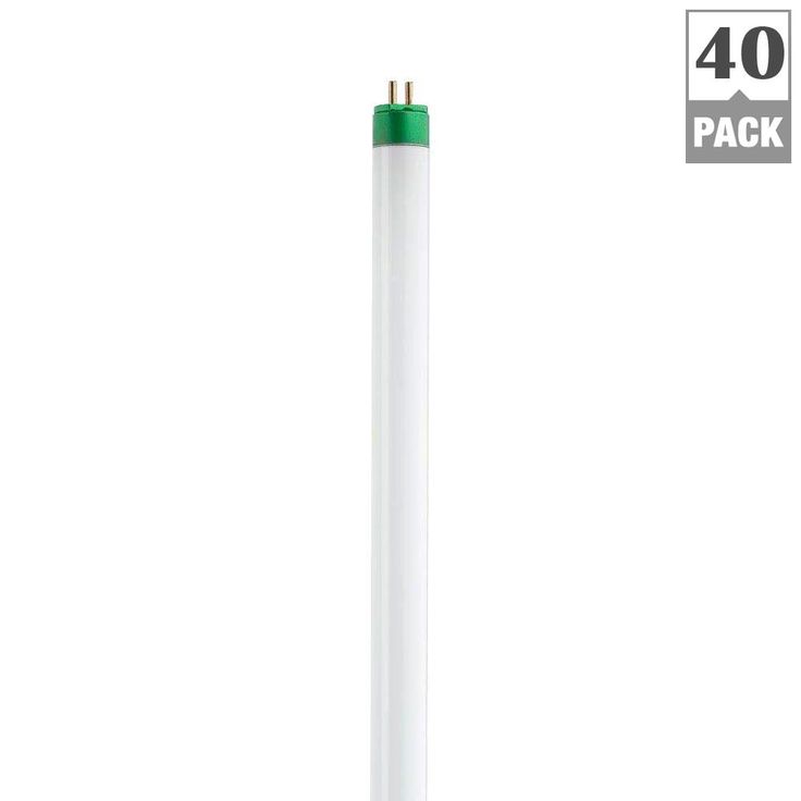 Philips 24-Watt 22 in. T5 High Output Linear Fluorescent Tube Light Bulb Neutral (3500K) (40-Pack)