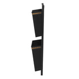 2-Slot Black and Gold Dots Wall Mailbox - Super Arbor