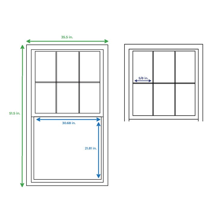 RELIABILT 150 Series New Construction 35-1/2-in x 51-1/2-in x 3-1/4-in Jamb White Vinyl Dual-pane Single Hung Window Half Screen Included