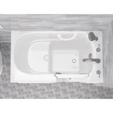HD Series 26 in. x 46 in. Right Drain Quick Fill Walk-In Soaking Bathtub in White - Super Arbor